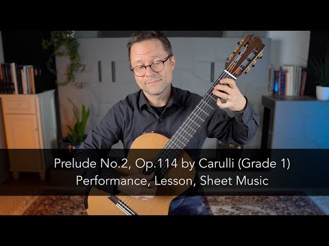Prelude No.2, Op.114 By Carulli  And Lesson For Classical Guitar