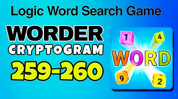 WORDER Logic Word Search Game level 259 260