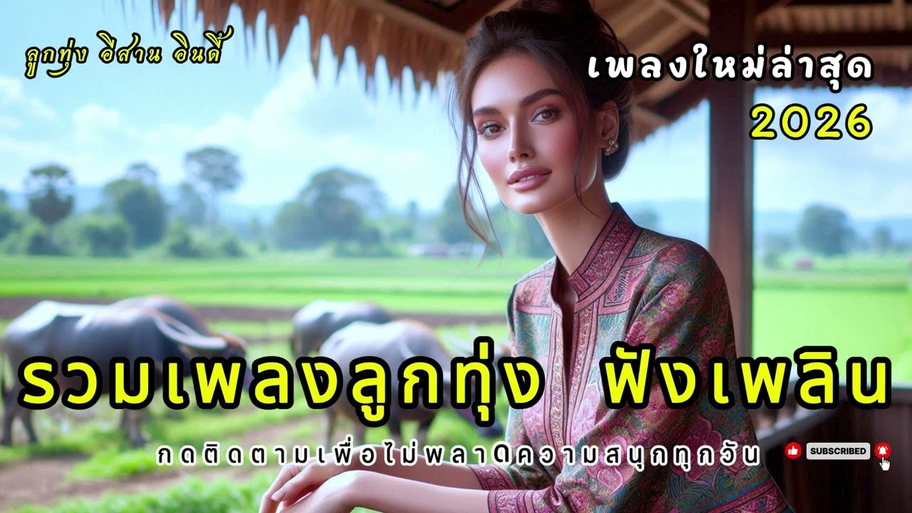 เพลงลูกทุ่งเพราะๆ 2026  คนไกลบ้าน ฟังเพลิน ฟังสบาย ในวันทำงาน เพลงใหม่ล่าสุด เติมกำลังใจ