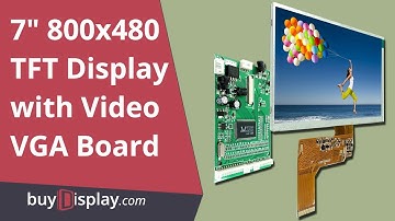 How to Connect 7 inch TFT LCD Touch Screen Display 800x480 with VGA,Video Driver Board and PC