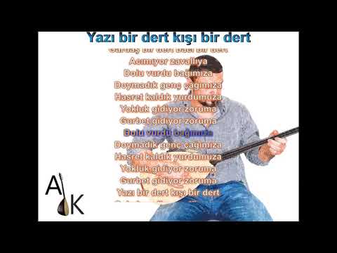 Yazı bir dert kışı bir dert #karaoke  #türkü #türküler #türkülerimiz