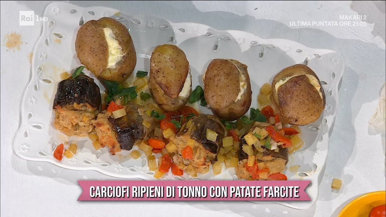 Carciofi ripieni di tonno con patate farcite - È sempre mezzogiorno 21/02/2022