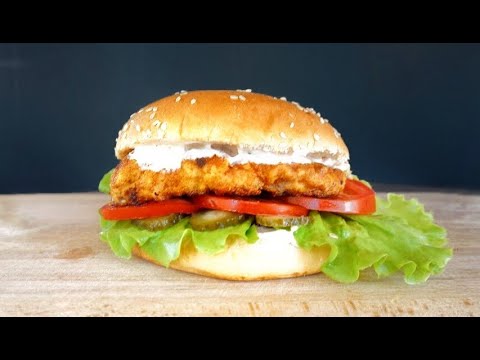 ქათმის ბურგერი | Zinger Burger Recipe