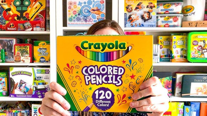 CRAYOLA 24 COUNT COLORED PENCILS UNBOXING & SWATCHING  WHAT'S INSIDE A  CRAYOLA COLORED PENCILS BOX 