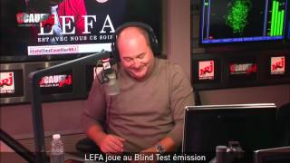 Lefa joue au blind test emision avec Cauet sur NRJ