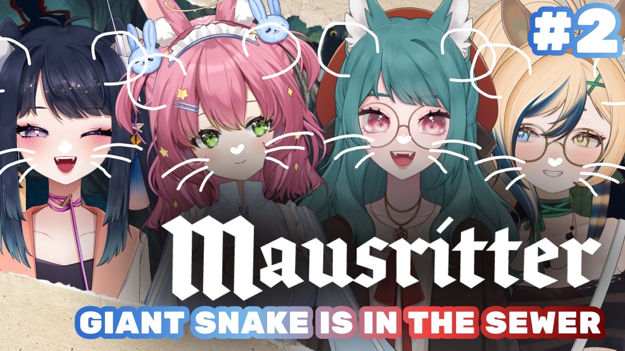 【TTRPG】 Mausritter: Mouse RP in Giant Snake is in the Sewer  #2【VIVARIA】
