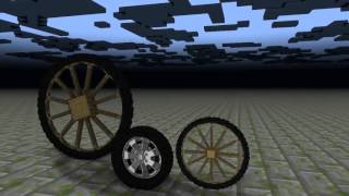 Rolling wheels demo for mine-imator 1.0.3 animation rig