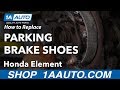 How to Replace Parking Brake Shoes 2003-11 Honda Element