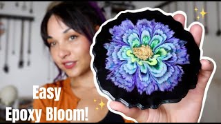 My Favorite Epoxy Resin Bloom Yet! (EXPERIMENTING WITH NEW COLORS)