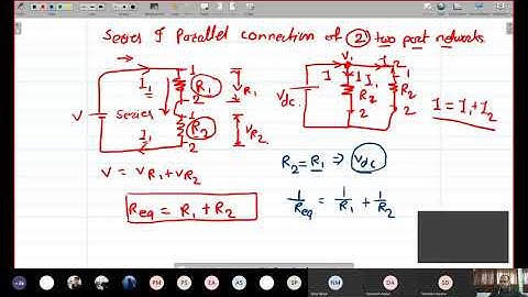 Cascade/Series connection of 2 two port network