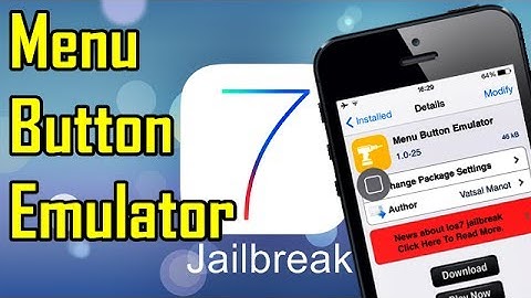 Menu Button Emulator - iOS 7 Jailbreak Cydia Tweak
