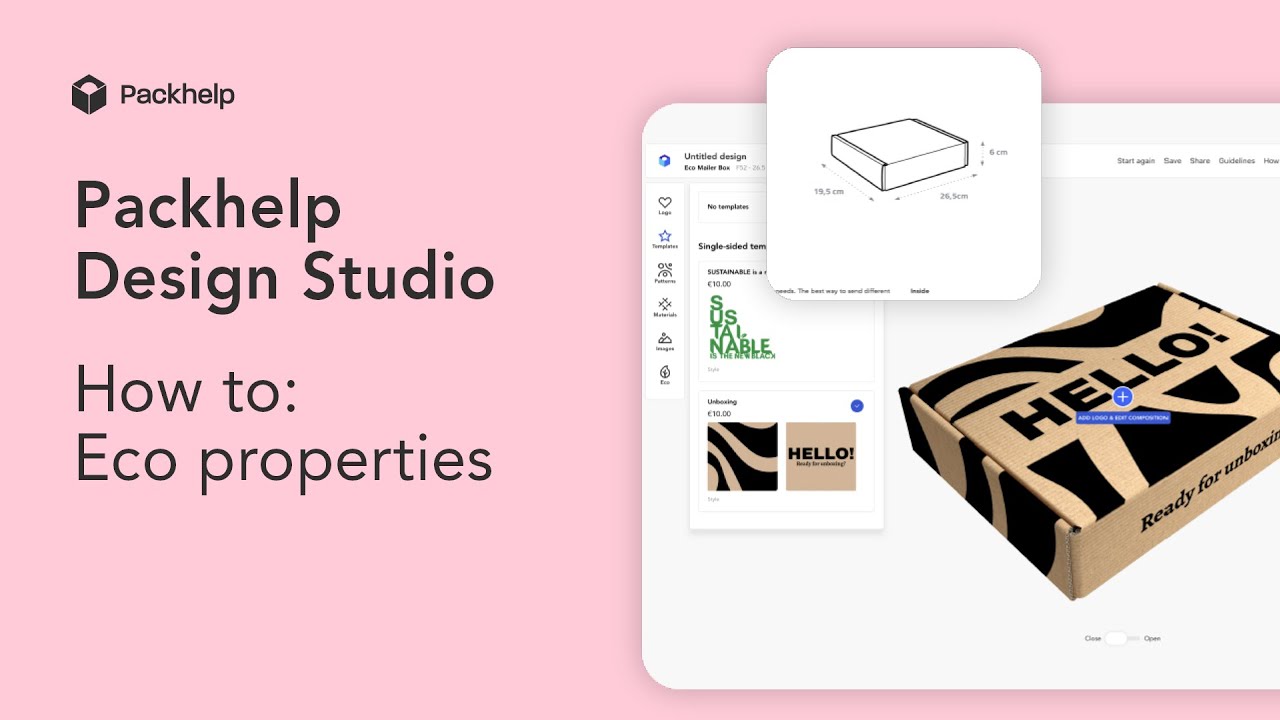 How to show your brand's eco values | packaging design tutorial with ...