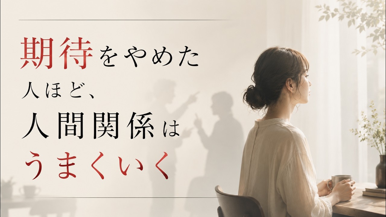 【心理の雑学】“分かってほしい”をやめると、人間関係はラクになる