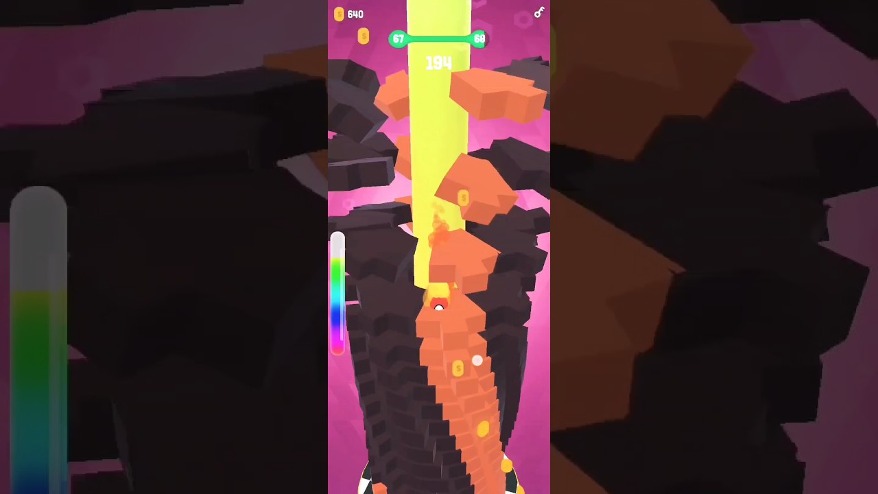 drop stack ball 🏀 level 🔥68 complete 