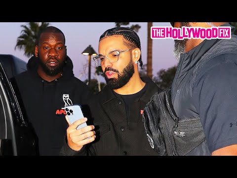 Drake & His Overzealous Bodyguards Take Off From Mike Rubin's Super Bowl Party In Phoenix, AZ