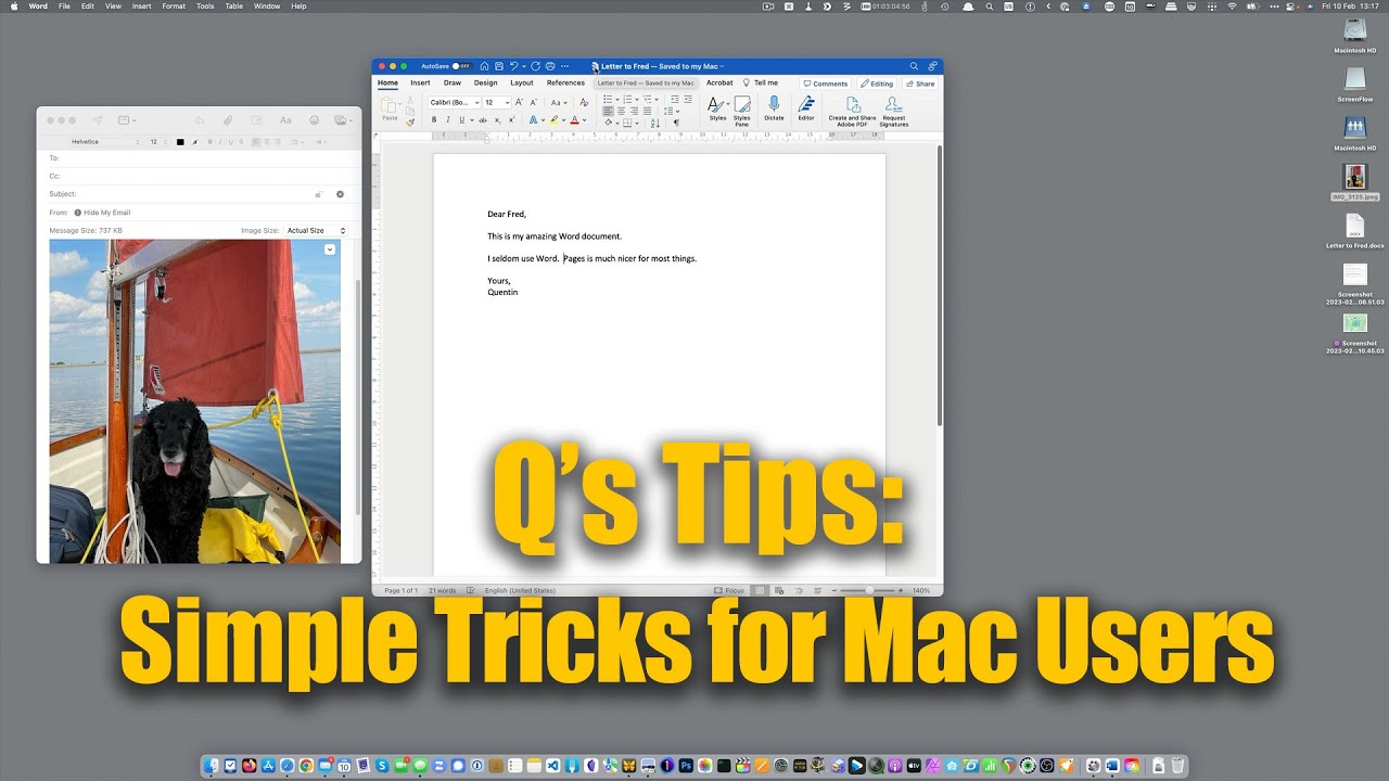 Q's Tips - Simple Tricks for Mac Users - YouTube