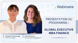 Présentation du programme : Executive MBA Finance IHFI