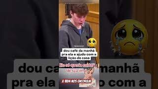 Ele mentiu a idade para cuidar de sua irmã #noticias #tv #entretenimento