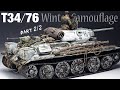 T34/76 in winter camouflage - Part 2 - 1/35 Tamiya - Tank Model - [ Painting - weathering ]