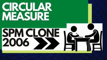 Add Maths Short Question - SPM Clone 2006 | Circular Measure