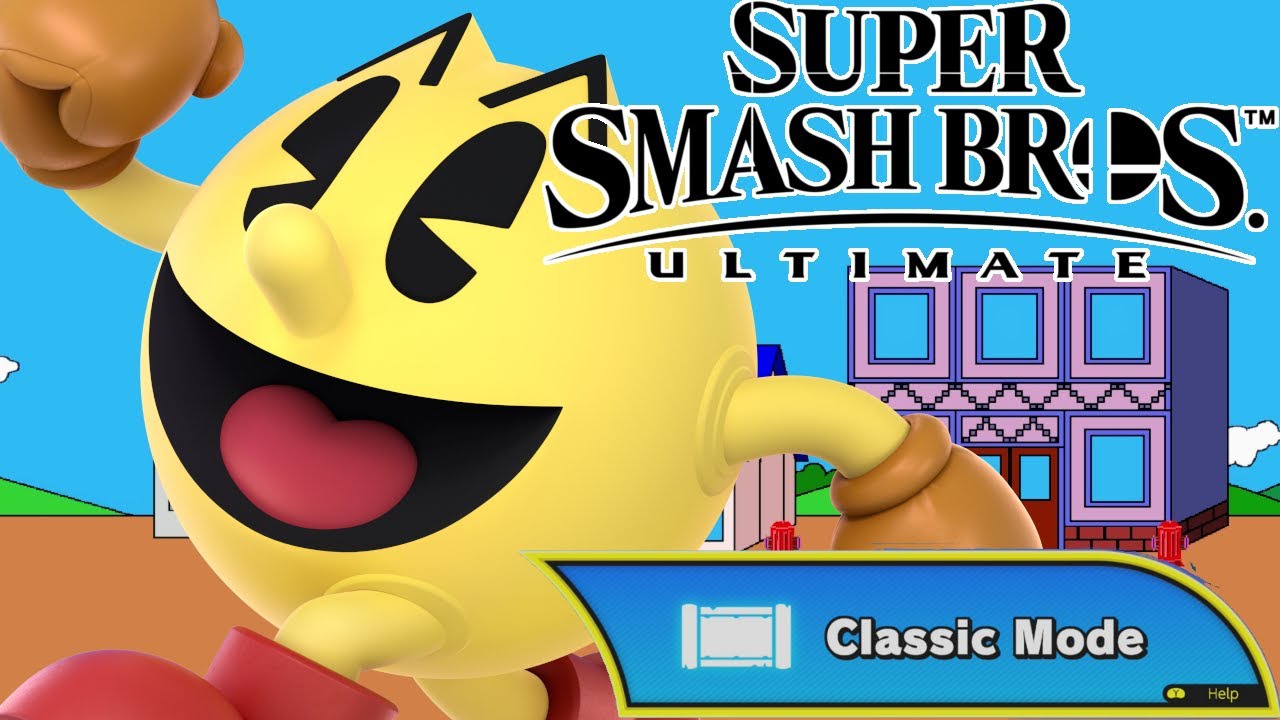 Ultimate Pacman Super Smash Bros Ultimate Pac-Man Classic Mode Can I beat my old 7.1 ...
