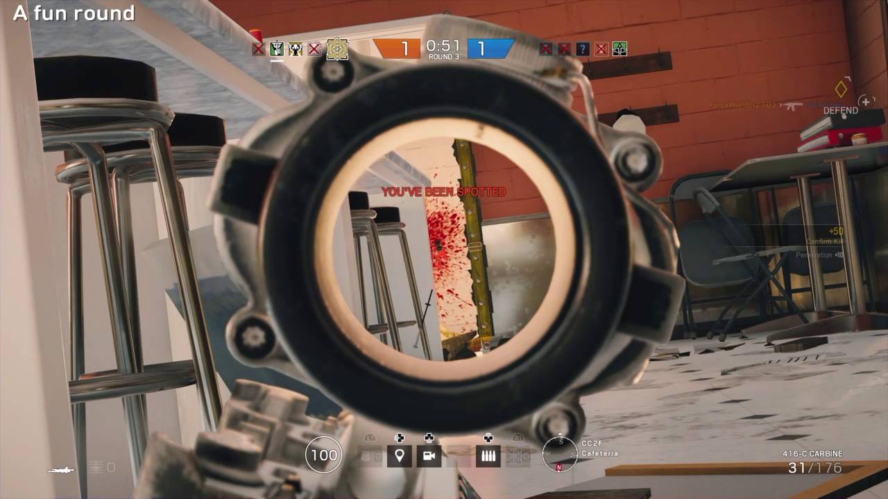 Rainbow Six Siege - a fun round, impact grenades, shouldn´t have died, and terriost shotty