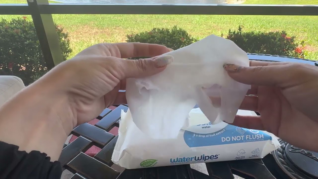 WaterWipes Plastic-Free Original Baby Wipes, 99.9% Water Based Wipes, Unscented link in description