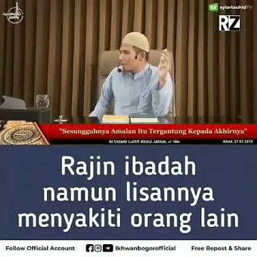 Rajin ibadah namun lisan menyakiti orang lain