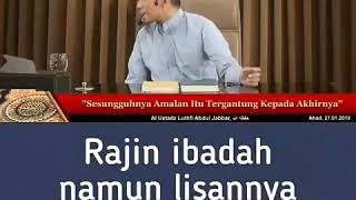 Rajin ibadah namun lisan menyakiti orang lain