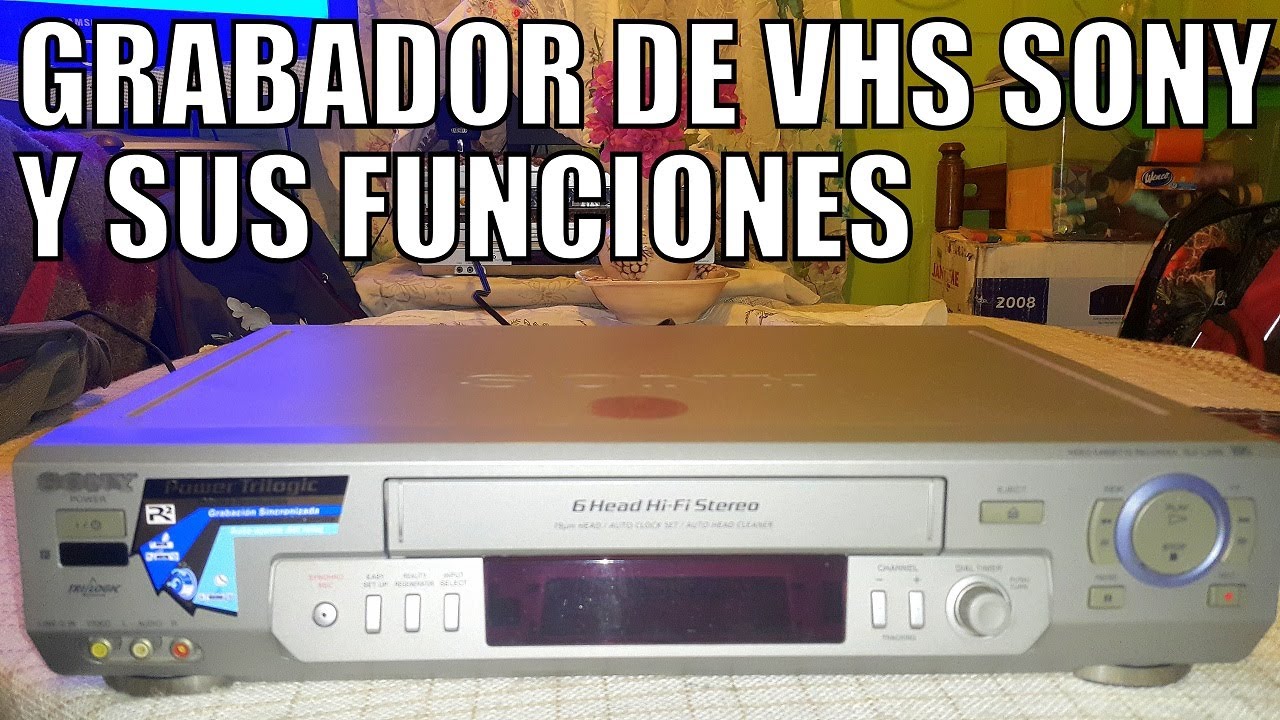 SONY VHS SLV-252 PAL HQ Reproductor y grabador de vídeo VHS, Televisores,  Proyectores