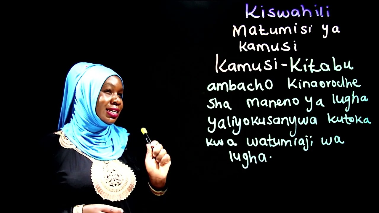 Gredi 5 Kiswahili Mwalimu  Rehema - Matumizi ya Kamusi 1
