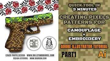 A Tool for Creating Patterns in Illustrator (Camouflage + Embroidery) Part1