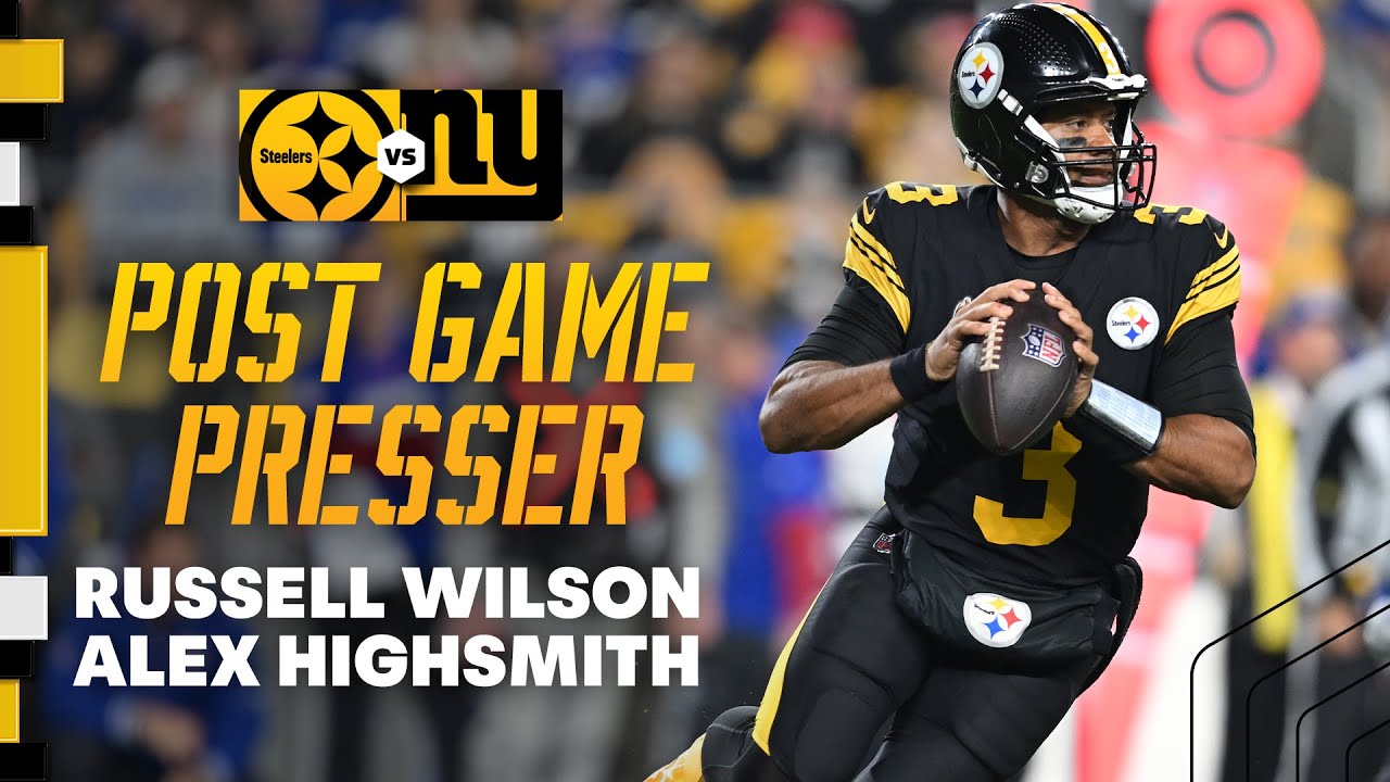 Russell Highsmith Russell Wilson & Alex Highsmith Postgame Press Conference (Week 8 vs ...