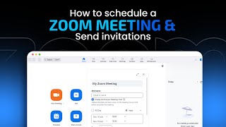 How to schedule a Zoom meeting and send invitations