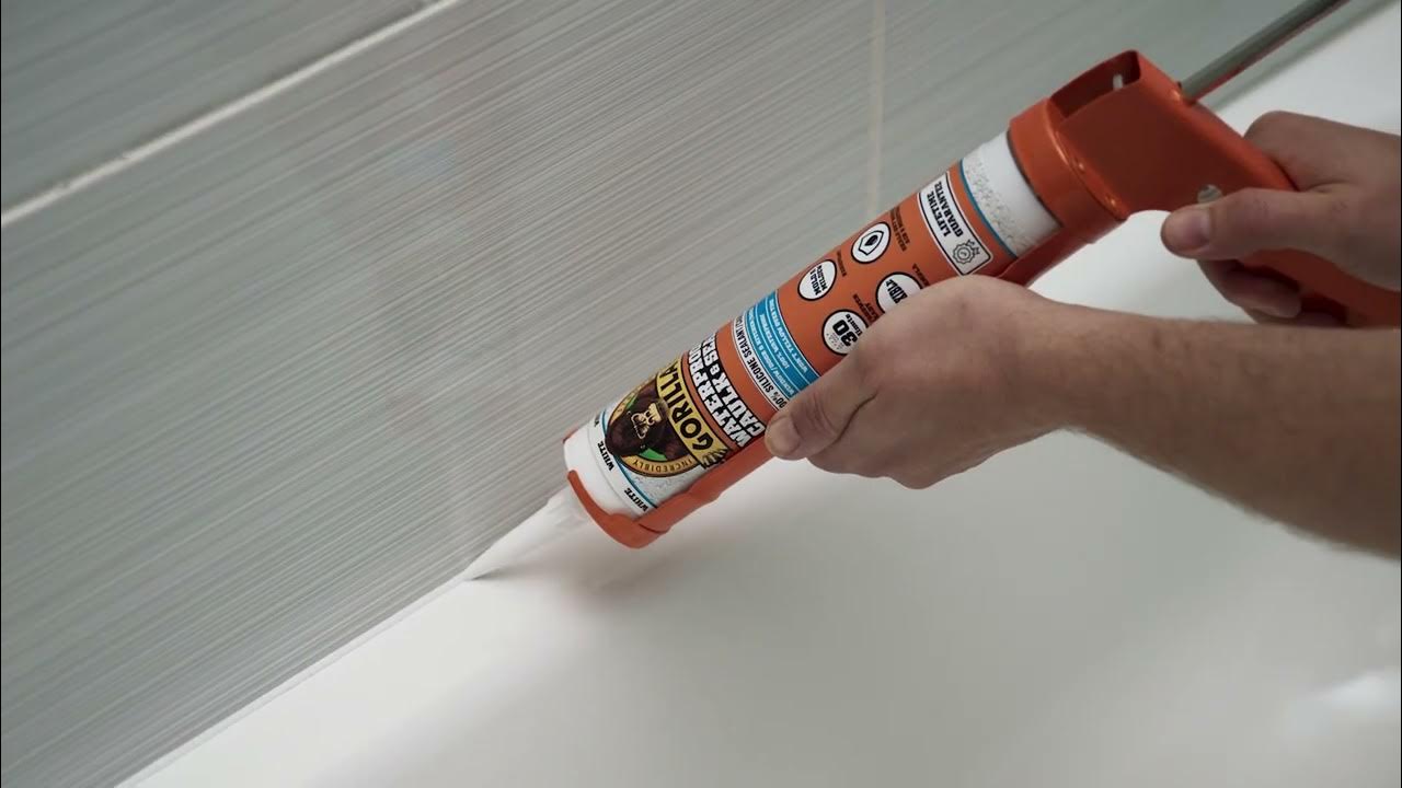 Gorilla Waterproof Caulk and Seal 100% Silicone Sealant 