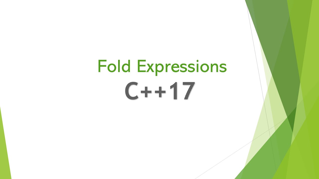 Fold Expression C++17 - YouTube