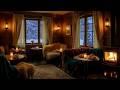 Relaxing Morning Jazz – Soft Fireplace Ambience for Productive Work and Concentration