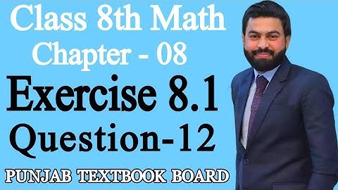 Class 8th Math Unit 8-Exercise 8.1 Question-12 E.X 8.1 Q12- 8th Math Practical Geometry - PTBB