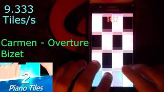 (2 Laps Completed) - Piano Tiles 2 Umod - Carmen - Overture 3394 score