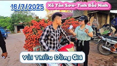CHỢ VẢI THIỀU XÃ TÂN SƠN VÙNG CAO TỈNH BẮC NINH I NÚI ĐỒI LỤC NGẠN