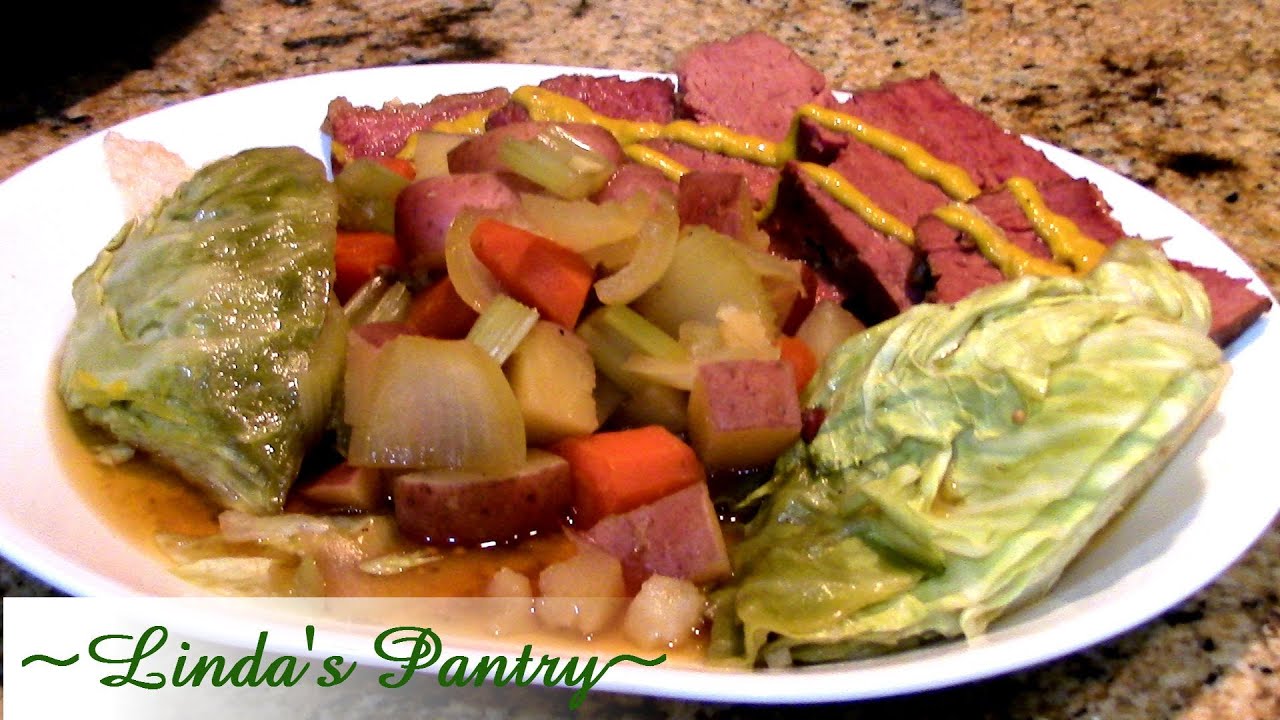 Corned Beef & Cabbage In The Crock Pot With Linda's Pantry YouTube