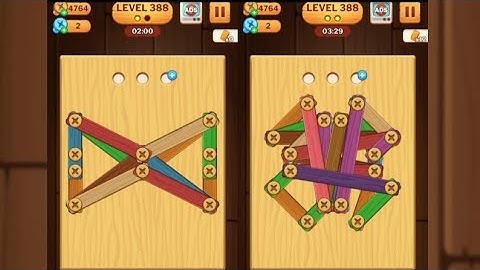Screw Puzzle: Wood Nut & Bolt - Level 388