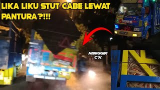 MERINDING!! AKSI STUT TRUCK CABE LEWAT JALUR TENGAH | CCTV KOTALEDRE