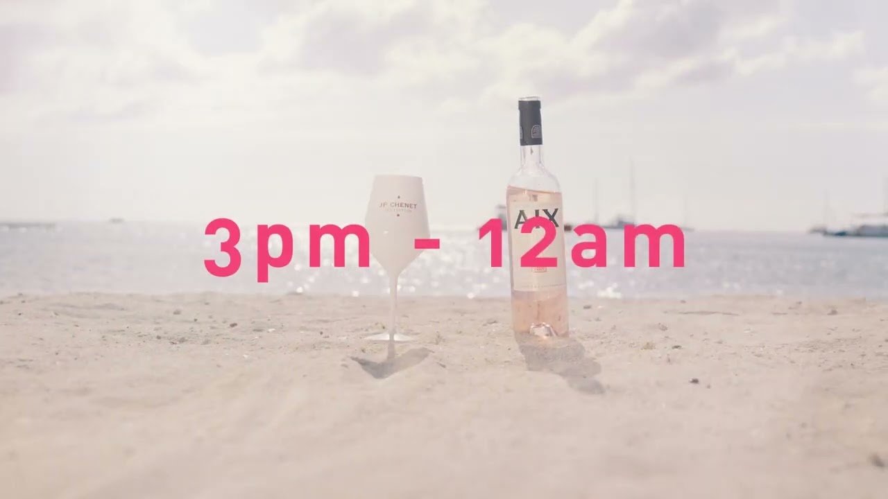 Drinking Rosé All Day 2023 in Aruba at Surfside Beach Bar