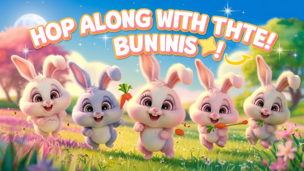 Little Bunnies Hop Along – Fun Nursery Rhyme for Kids! 🐰🎶 - YouTube