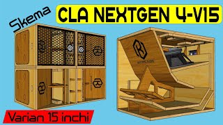 SKEMA BOX CLA NEXTGEN 4 V15 || BOX SPEAKER VARIAN 15inchi