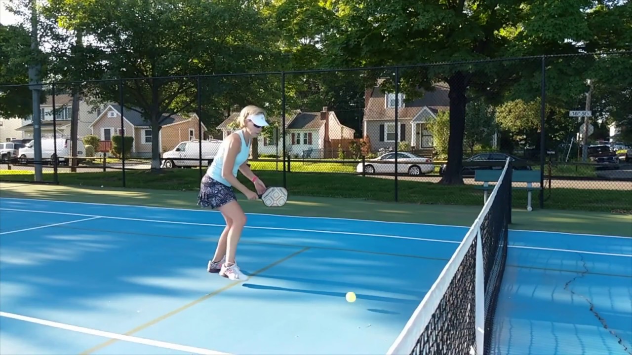 Demo Video Pickleball Topspin Backhand Roll/Drive (hit off the bounce