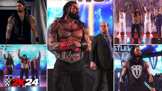 WWE 2K24  All Roman Reigns Entrances! (PS5)