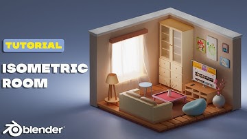 Blender 3D| Isometric Living Room | Tutorial for Beginners