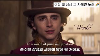 웡카 Wonka Ost | 어릴 때 상상했던 그 세계 그대로 Pure Imagination(가사/해석/lyrics) by Timothee Chalamet (movie clip)